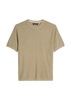 Picture of Regular short-sleeved sweater made from organic cotton and linen