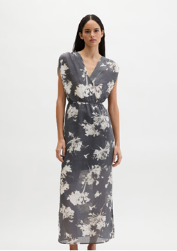 Picture of Summer dress regular made from soft ramie fiber