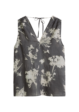 Picture of Relaxed sleeveless blouse made from soft ramie fiber