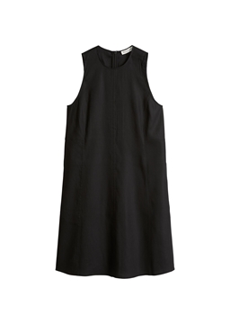 Picture of Regular shift dress made from viscose linen stretch
