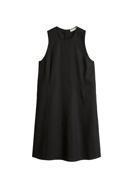 Picture of Regular shift dress made from viscose linen stretch