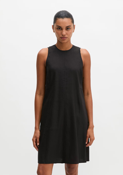 Picture of Regular shift dress made from viscose linen stretch
