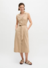 Picture of Sleeveless dress regular made from viscose linen stretch