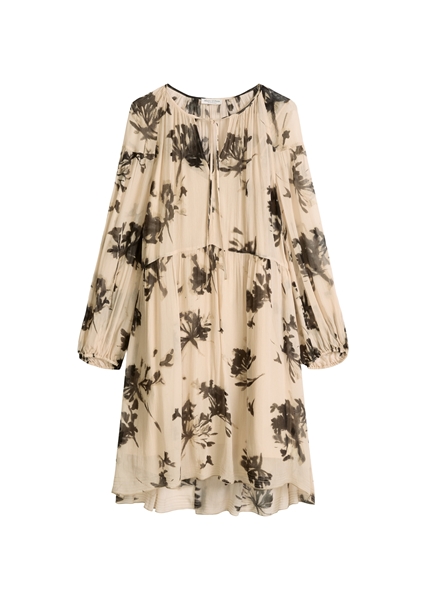 Picture of Print dress loose made from crinkle viscose