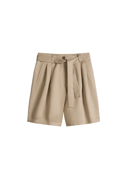 Picture of Pleated shorts tailored made from TENCEL™ Lyocell