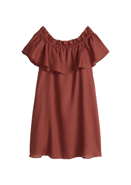 Picture of Carmen dress loose made from soft ramie fiber