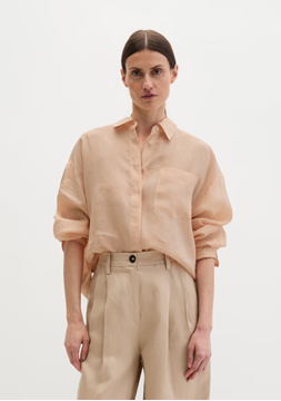 Picture of Regular blouse made from soft ramie fiber