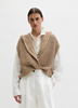 Picture of Sleeveless loose cardigan made from ribbon yarn