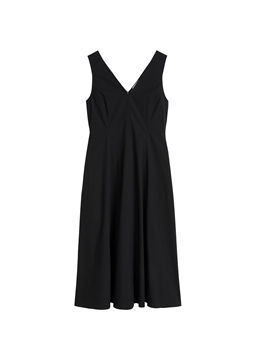 Picture of Dress with flared skirt made from poplin stretch