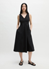 Picture of Dress with flared skirt made from poplin stretch