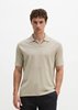 Picture of Regular knit polo shirt made from pure organic cotton