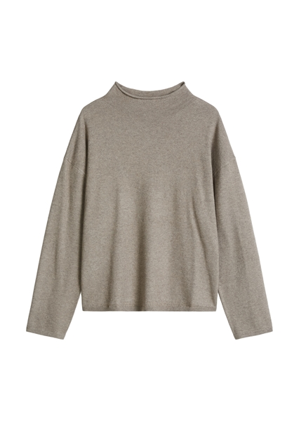 Picture of Oversized fine knit sweater made from a soft virgin wool blend