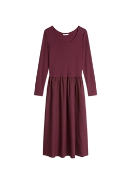 Picture of Flared jersey dress with a cotton poplin skirt