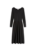 Picture of Flared jersey dress with a cotton poplin skirt