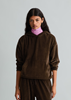 Picture of Relaxed Cord Hoodie made from an organic cotton blend