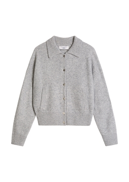 Picture of Regular-Fit Blouson-Style Cardigan made of soft virgin wool