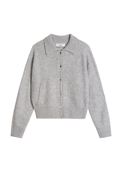 Picture of Regular-Fit Blouson-Style Cardigan made of soft virgin wool