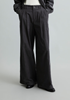 Picture of Wide-Leg Pleated Corduroy Pants Made from organic cotton
