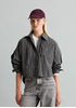 Picture of Striped Bow-Tie Blouse, Regular Fit made of striped Papertouch poplin