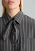 Picture of Striped Bow-Tie Blouse, Regular Fit made of striped Papertouch poplin