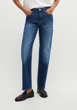 Picture of Jeans model Linde straight cropped made from organic cotton stretch