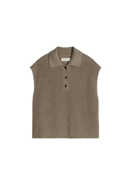 Picture of Relaxed knit polo shirt made from organic cotton quality
