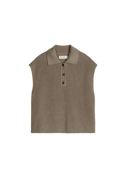 Picture of Relaxed knit polo shirt made from organic cotton quality