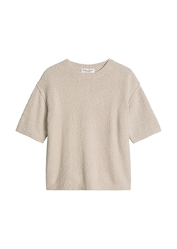 Picture of Short sleeve sweater loose made from bouclé yarn