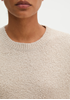 Picture of Short sleeve sweater loose made from bouclé yarn