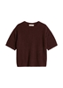 Picture of Short sleeve sweater loose made from bouclé yarn