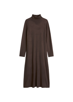 Picture of Slim-Fit Turtleneck Knit Dress made from a soft virgin wool blend
