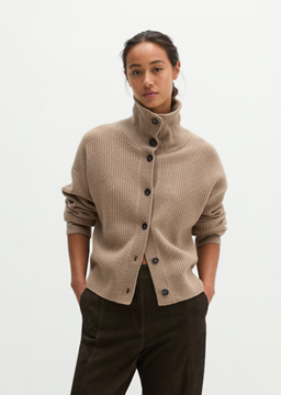 Picture of Loose-fitting cardigan made of a soft virgin wool blend