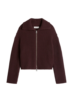 Picture of Zip cardigan loose made from an organic cotton blend