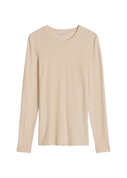 Picture of Ribbed longsleeve slim made from Lyocell organic cotton stretch jersey