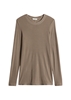 Picture of Ribbed longsleeve slim made from Lyocell organic cotton stretch jersey