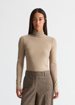 Picture of Slim-Fit Long-Sleeve Turtleneck Made from TENCEL™ Modal Stretch