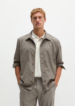 Снимка на Мъжка риза Overshirt с дълъг ръкав