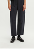 Picture of Barrel-Cut Cropped Wool Cargo Pants made of stretch wool