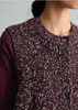 Picture of Sleeveless Tweed Cardigan, Regular Fit made from a cotton-virgin wool blend