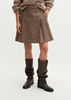 Picture of Pleated A-Line Mini Skirt made of stretch cotton