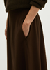 Picture of Flared flannel skirt made from a recycled polyester-viscose blend