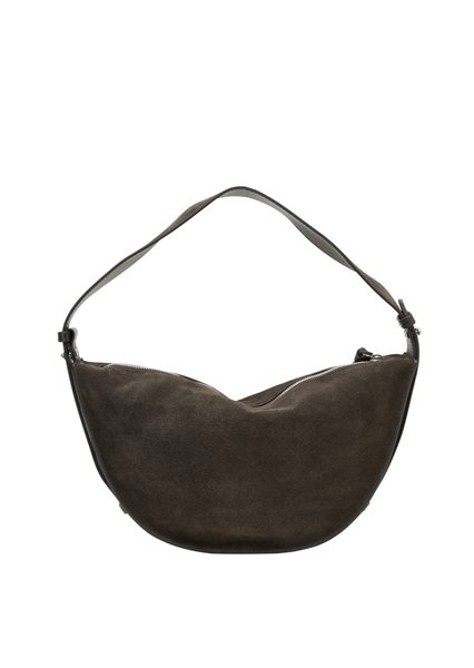 Picture of Aami Medium Shoulder Bag made of soft suede