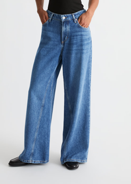 Picture of Jeans model Lania wide made from lyocell-organic-cotton mix